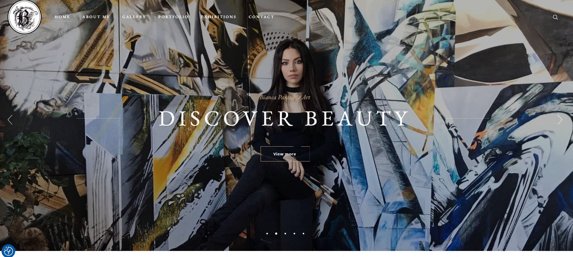 Bianca Paraschiv Art website preview