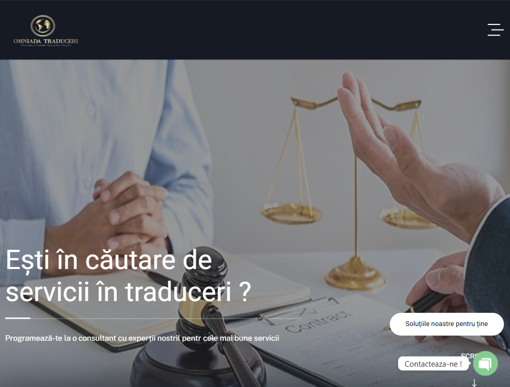 Omniada Traduceri website preview